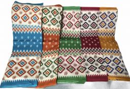 Ikat and Chevron Cotton Saree